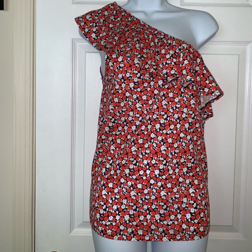 H&M 💖Off the shoulder floral pattern shirt